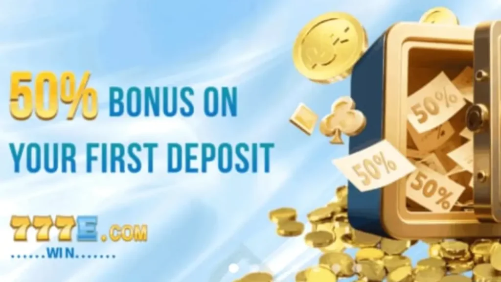 777e Game first deposit bonus offer for new users.